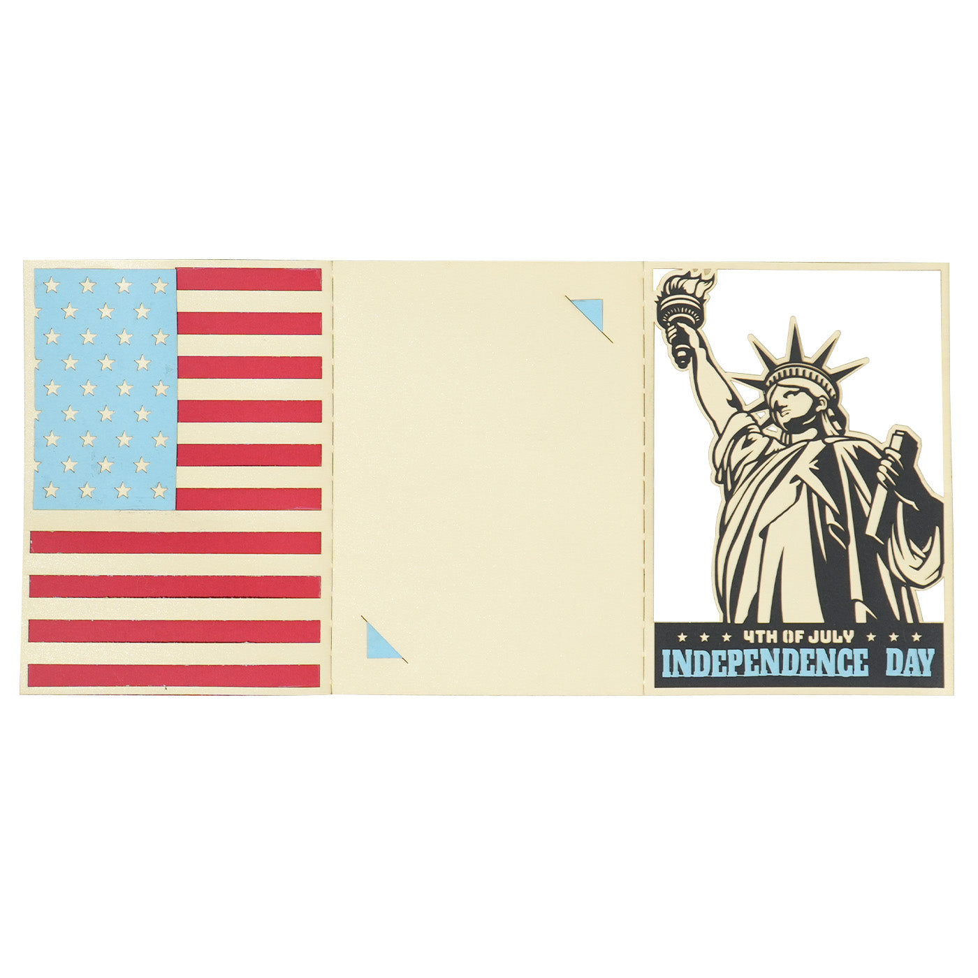 Independence Day Statue of Liberty greeting card