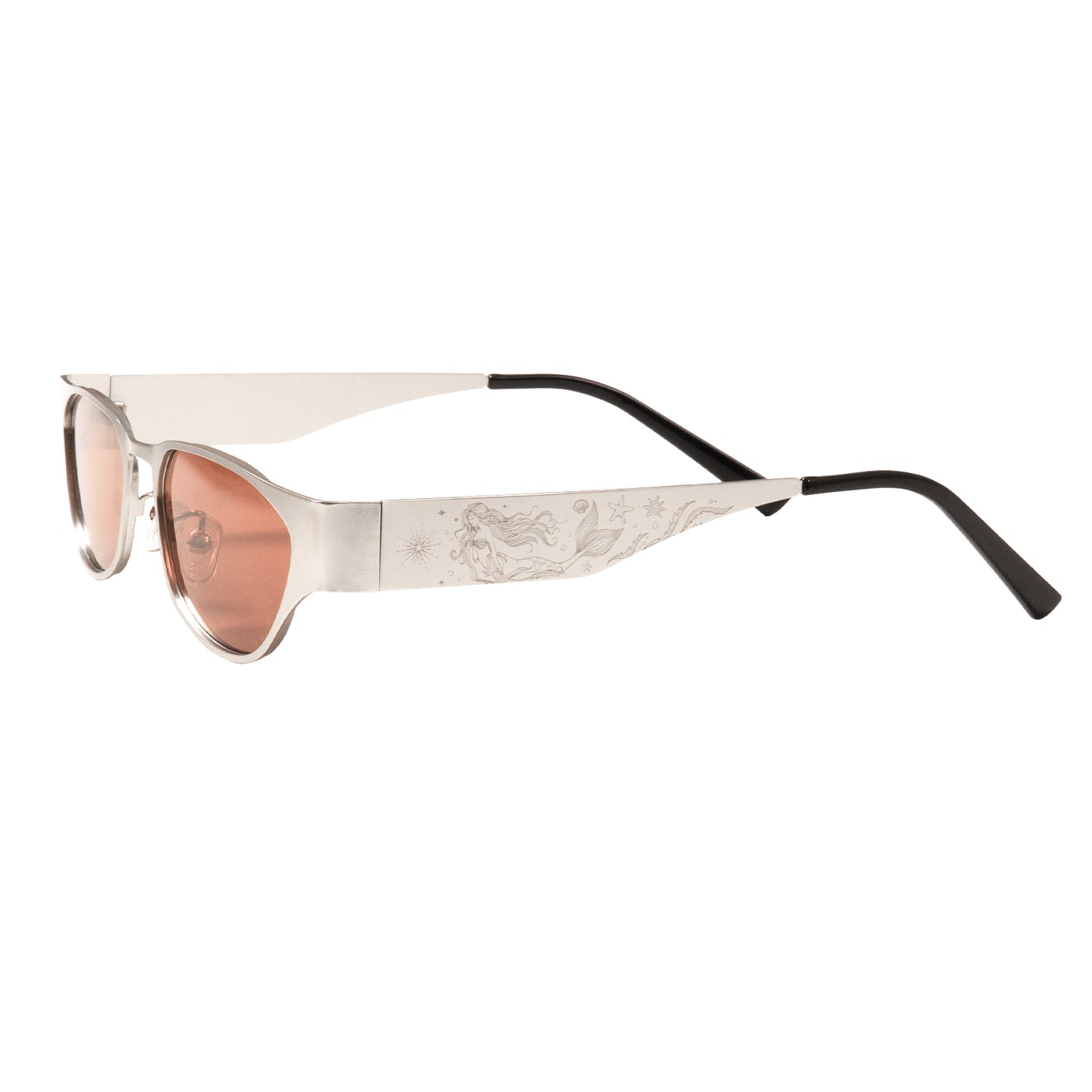 Summer swimming sunglass frame engraving