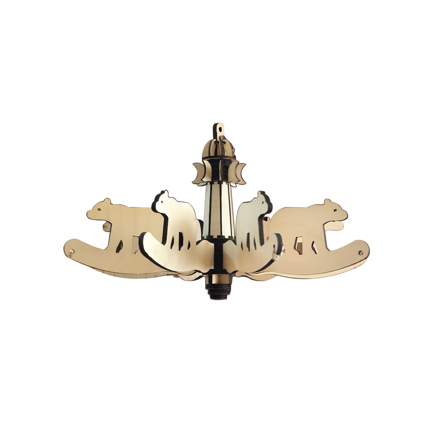 Wooden Animal Hanging Mobile