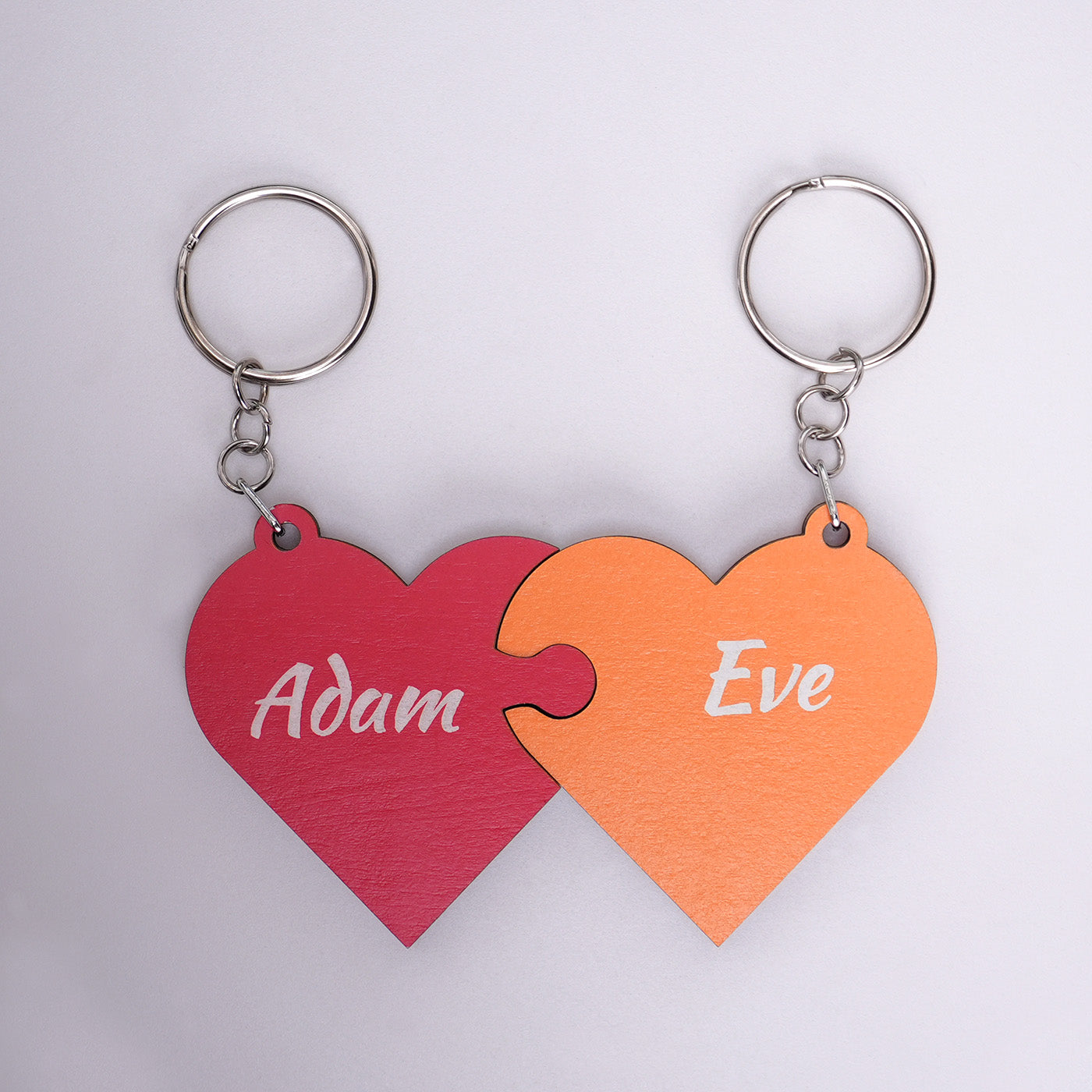 Heart-Shaped Jigsaw Puzzle Keychain 01