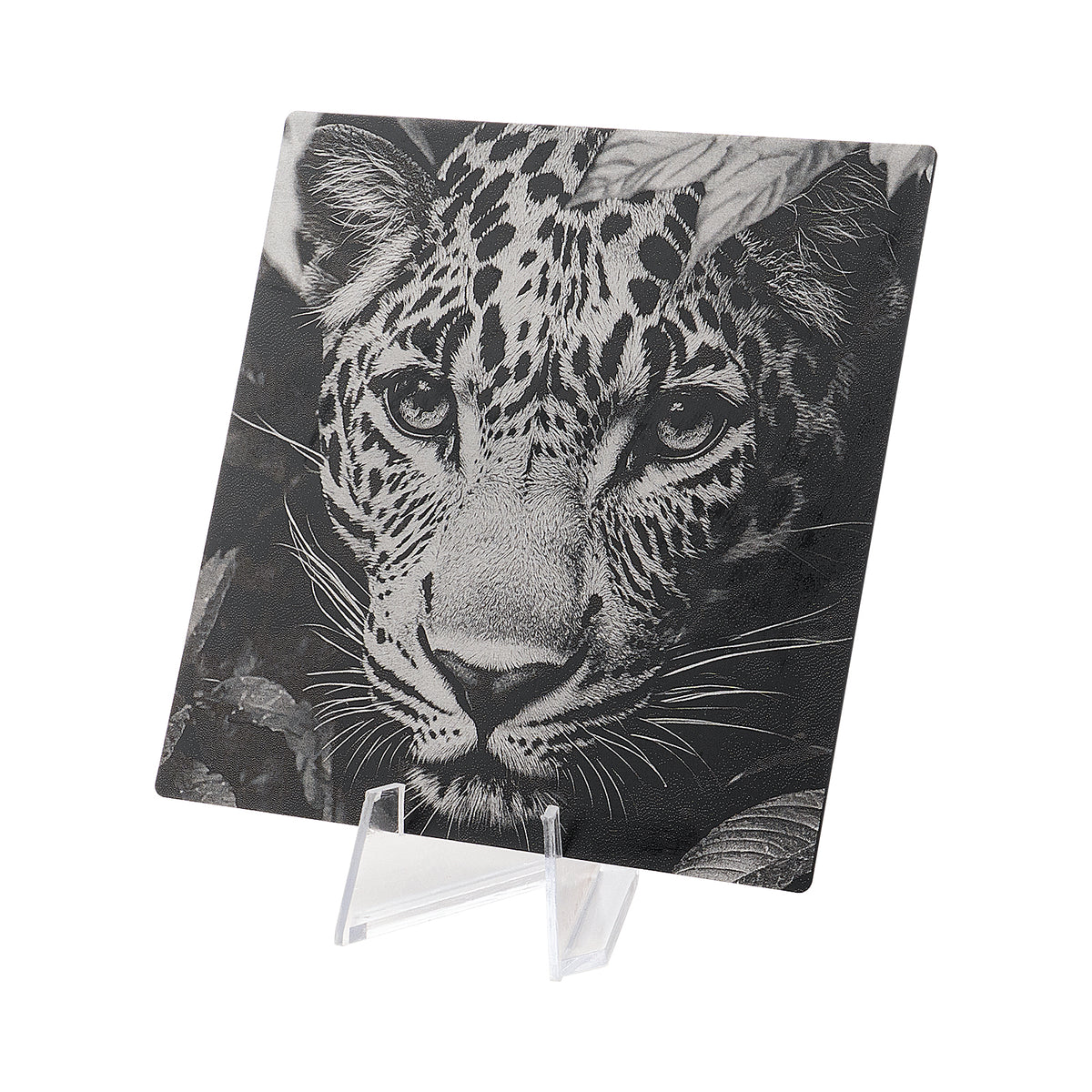 Jaguar aluminum engraving