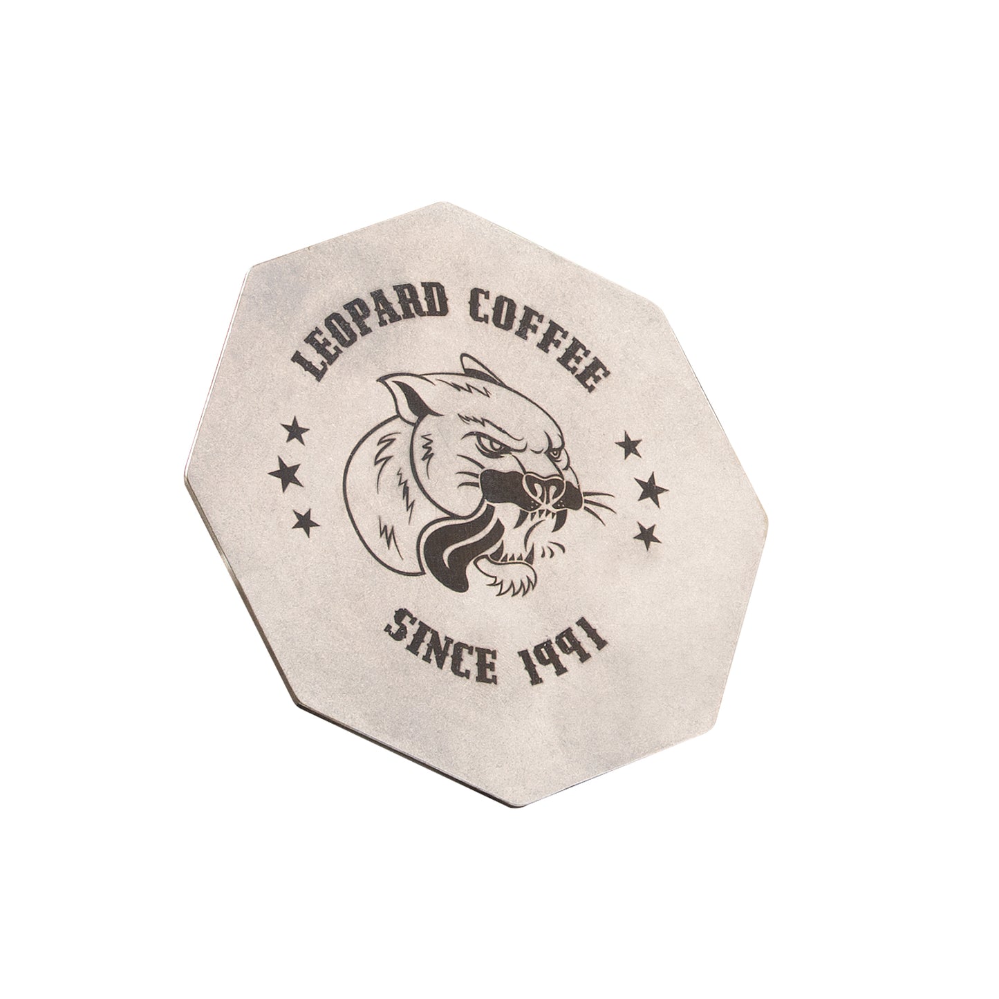 Stainless Steel Octagonal Coaster With Graphic Engraving