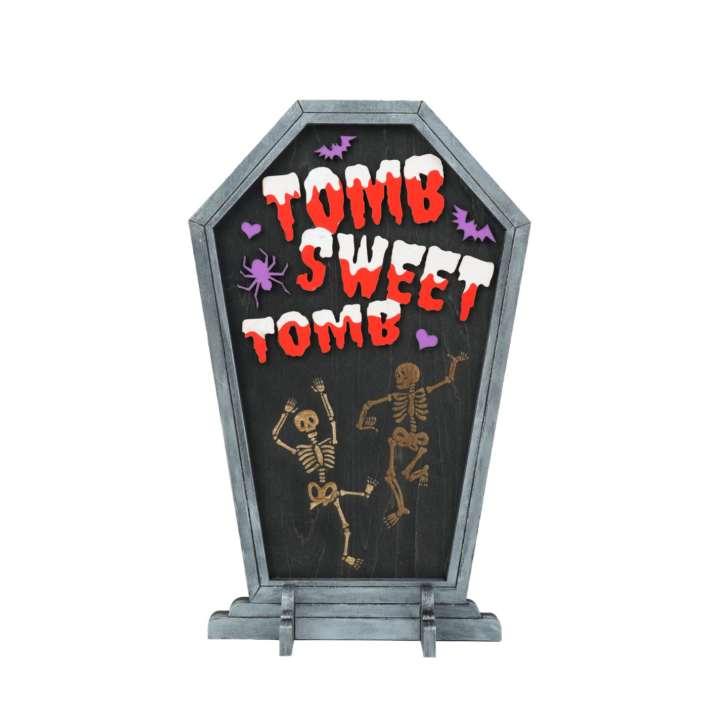 Halloween Dancing Skeleton Tombstone Ornaments