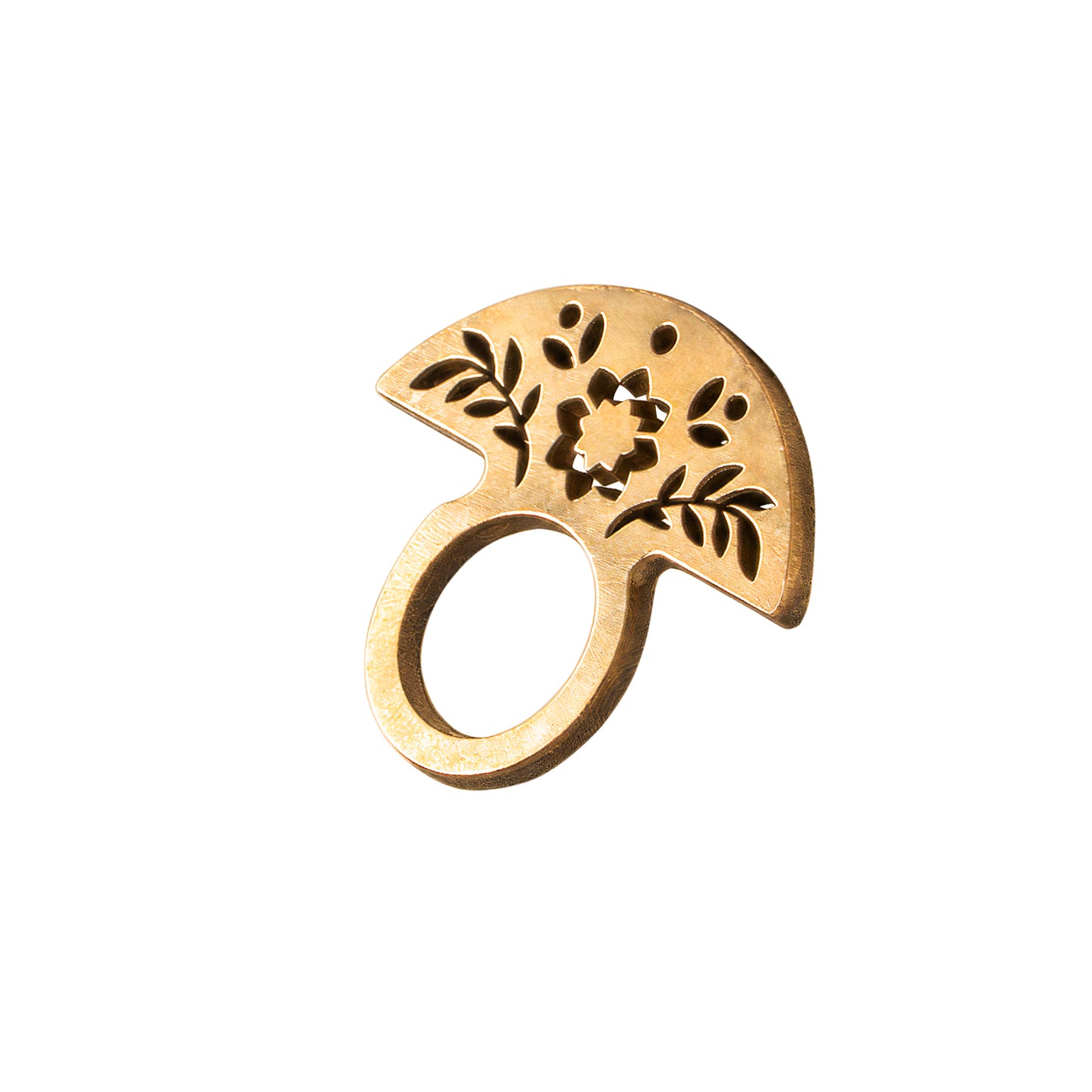 Brass Hollow Pattern Ring Cutting