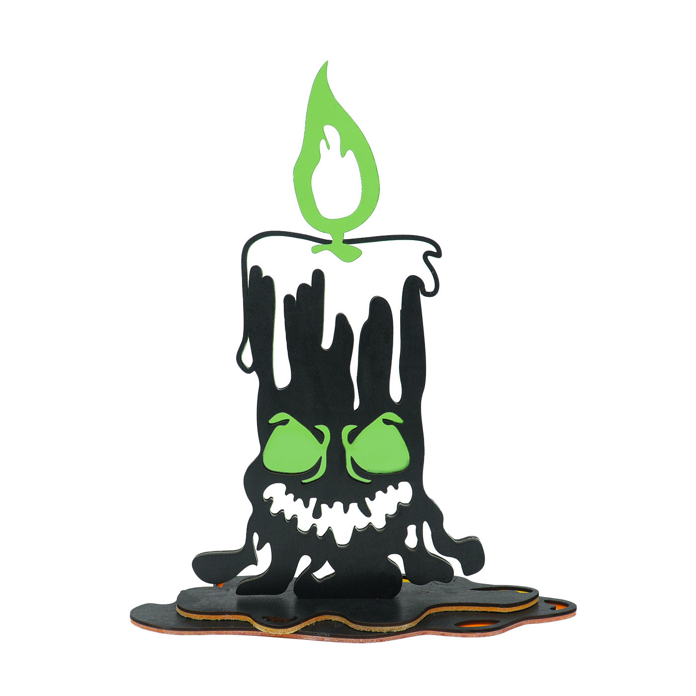 Halloween burning candle ornaments