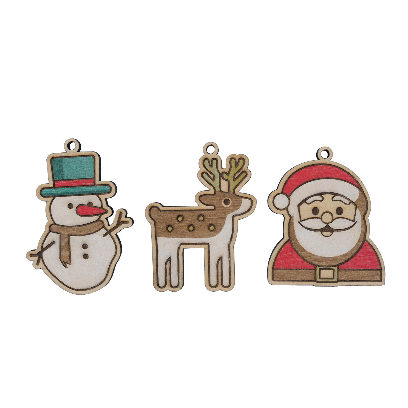 Christmas wooden cute ornaments