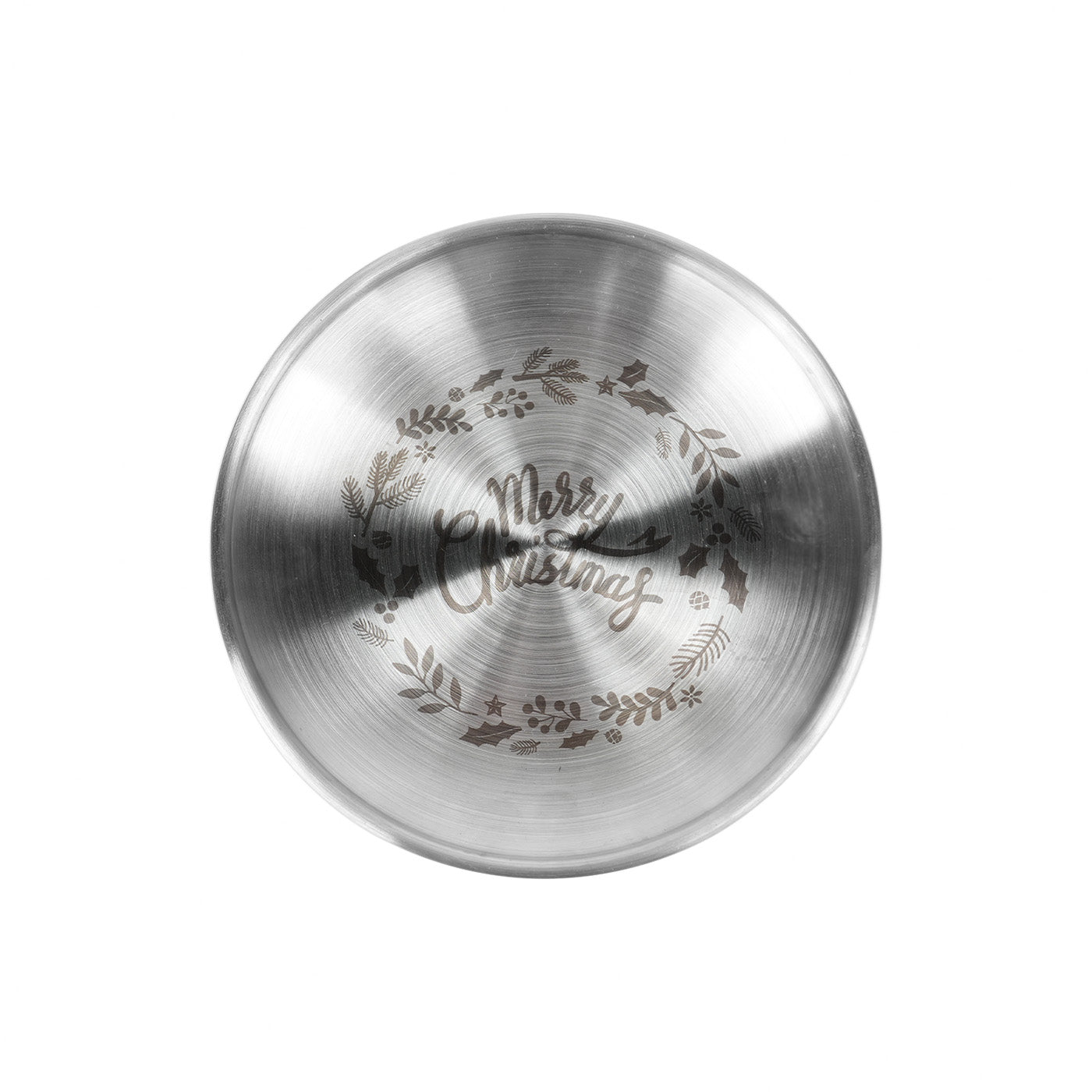 Christmas Metal Dinner Plate Engraving