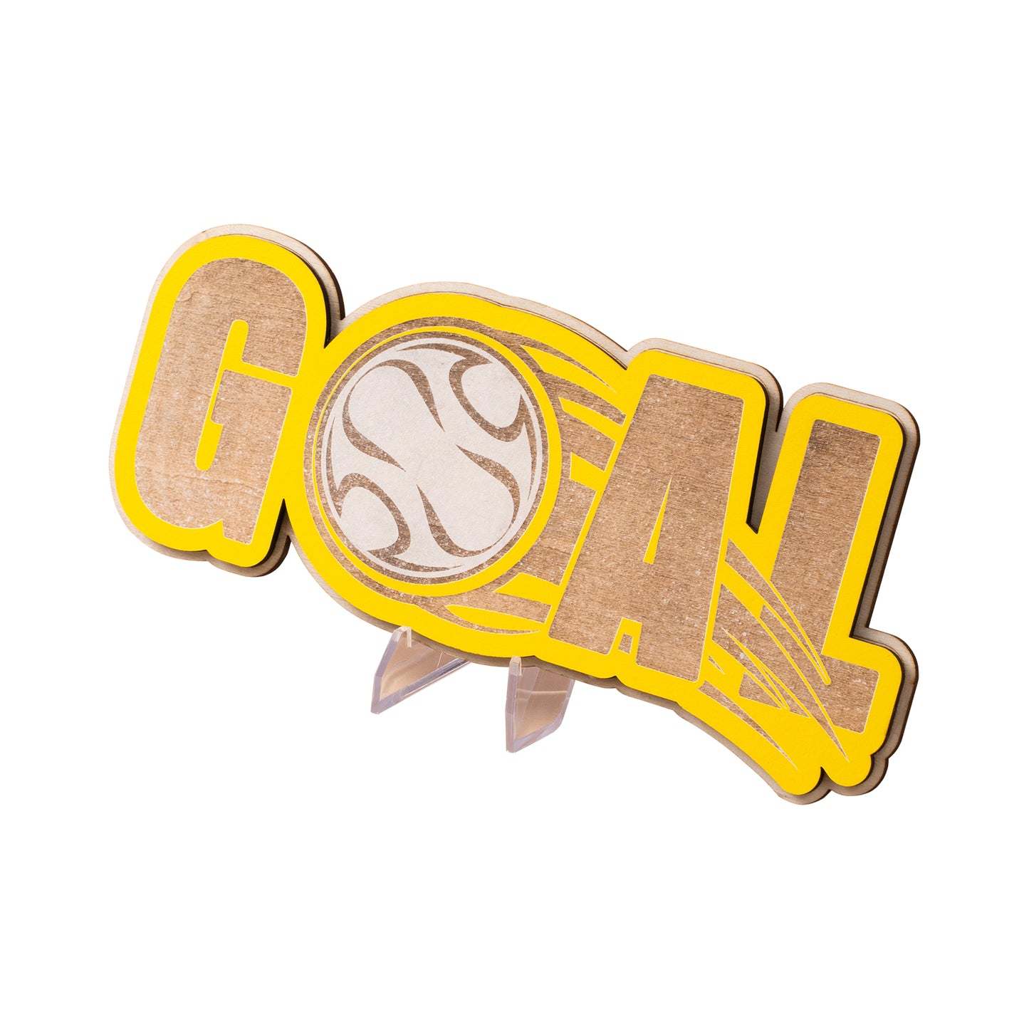 Soccer Wooden Coaster Cutting Engraving