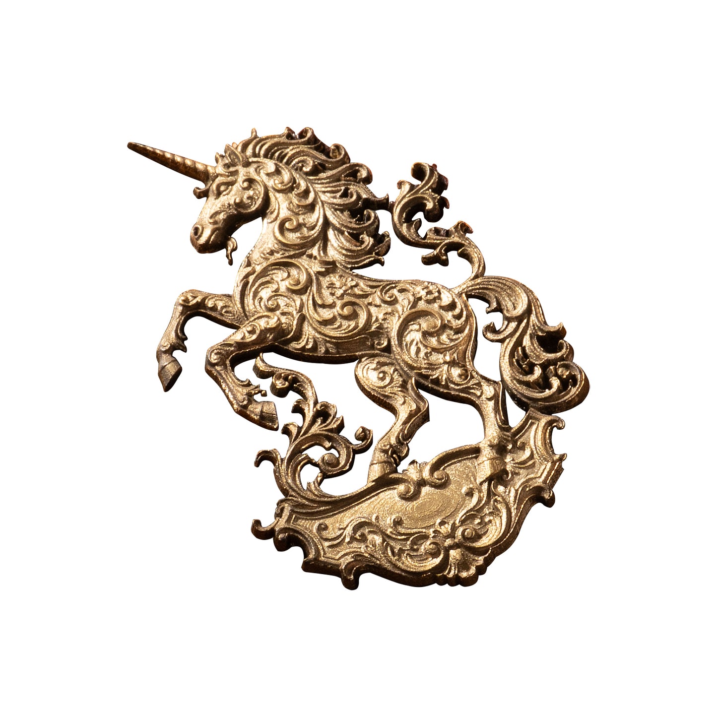 Unicorn Brass Phone Case Decoration