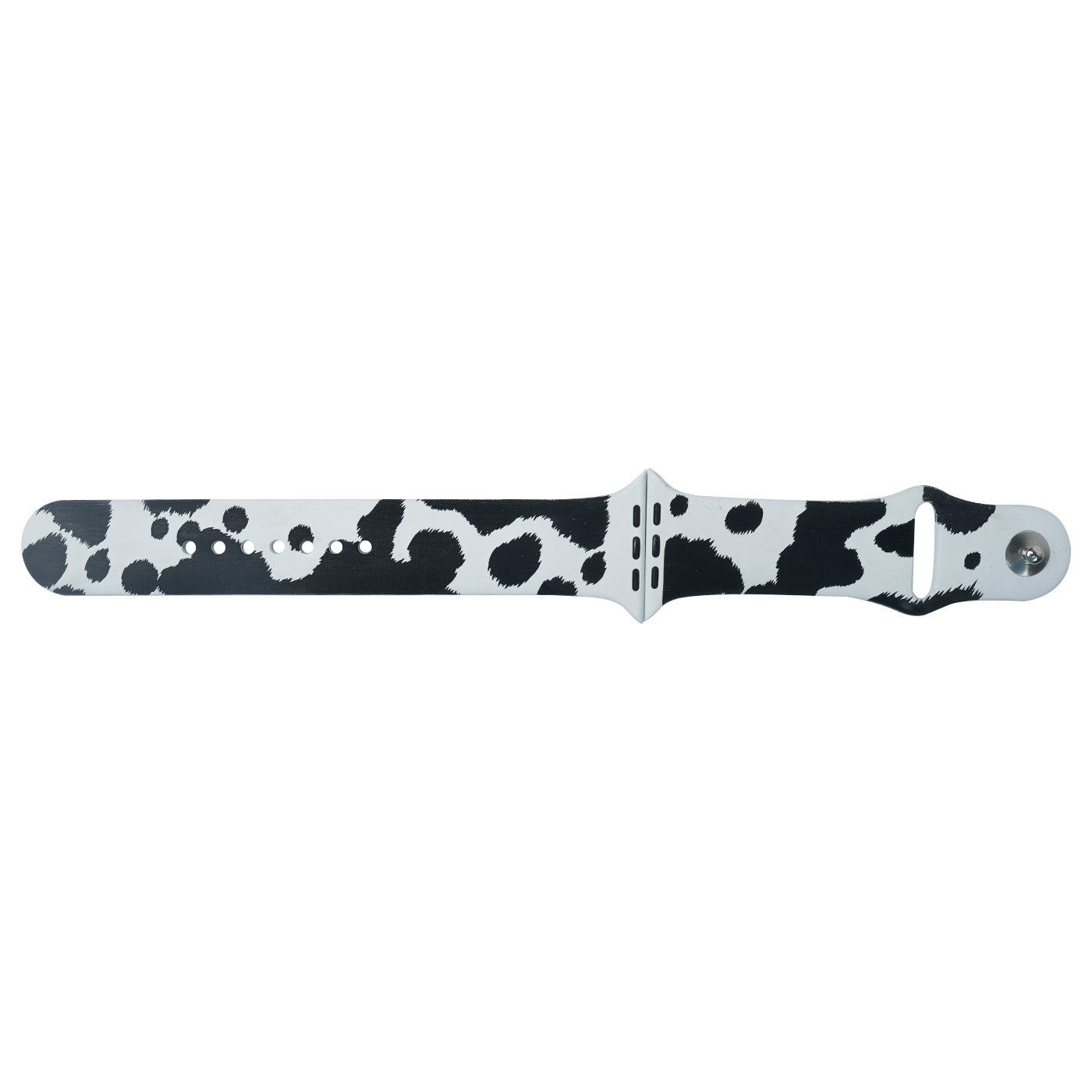 Cow themed watch band strap engraving pattern
