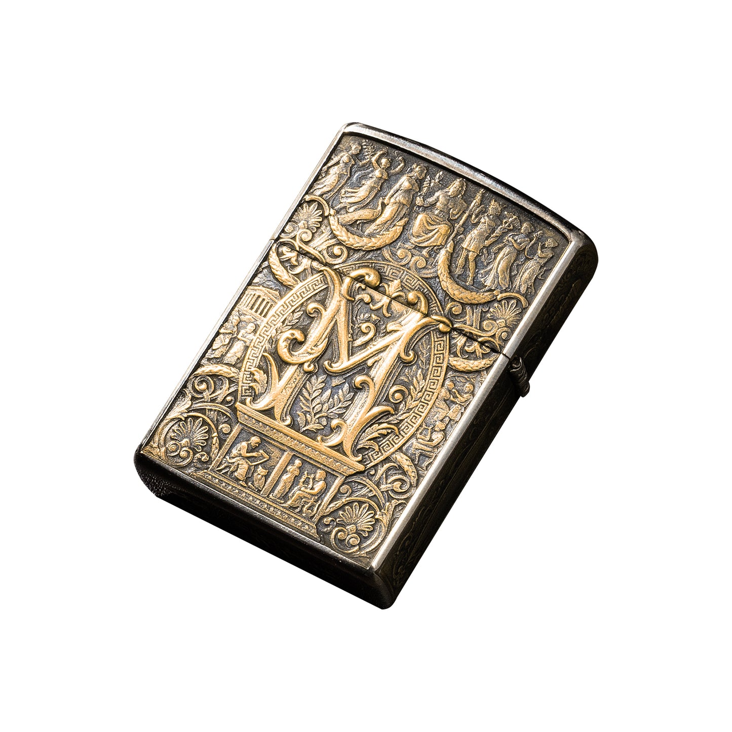 Mythology Zippo Brass Lighter Relief Engraving