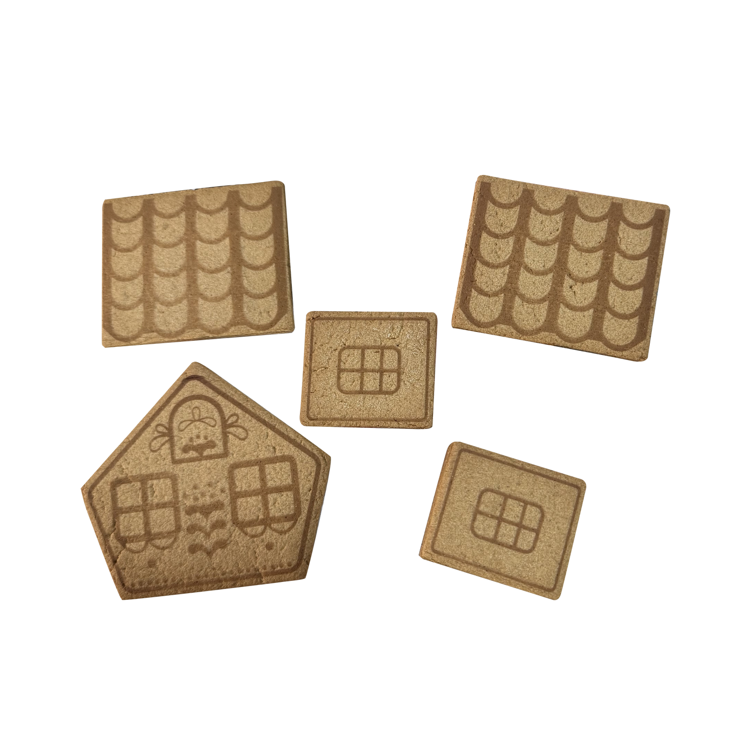 Christmas Gingerbread House Pattern Engraving