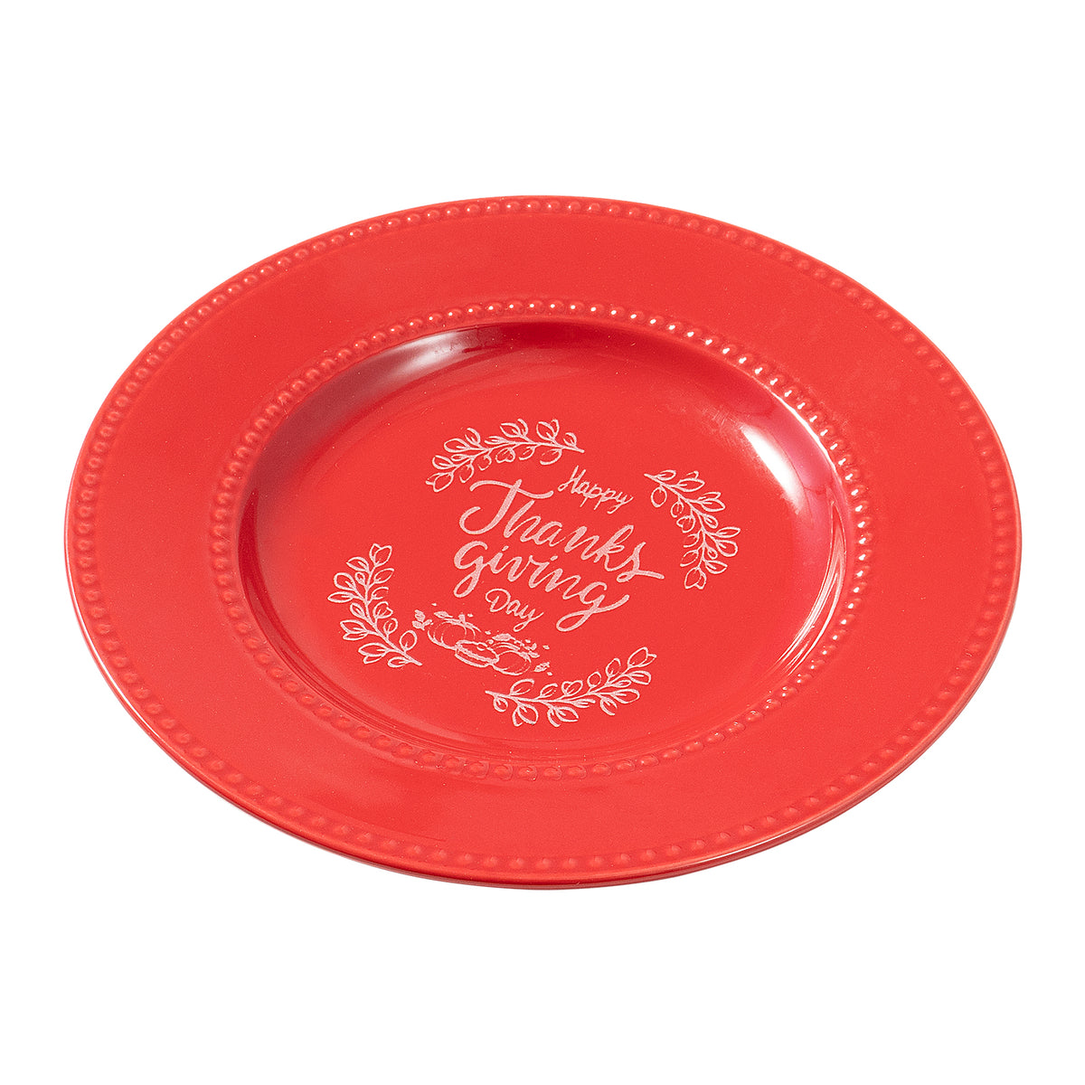 Thanksgiving Ceramic Dish Plates Engraving