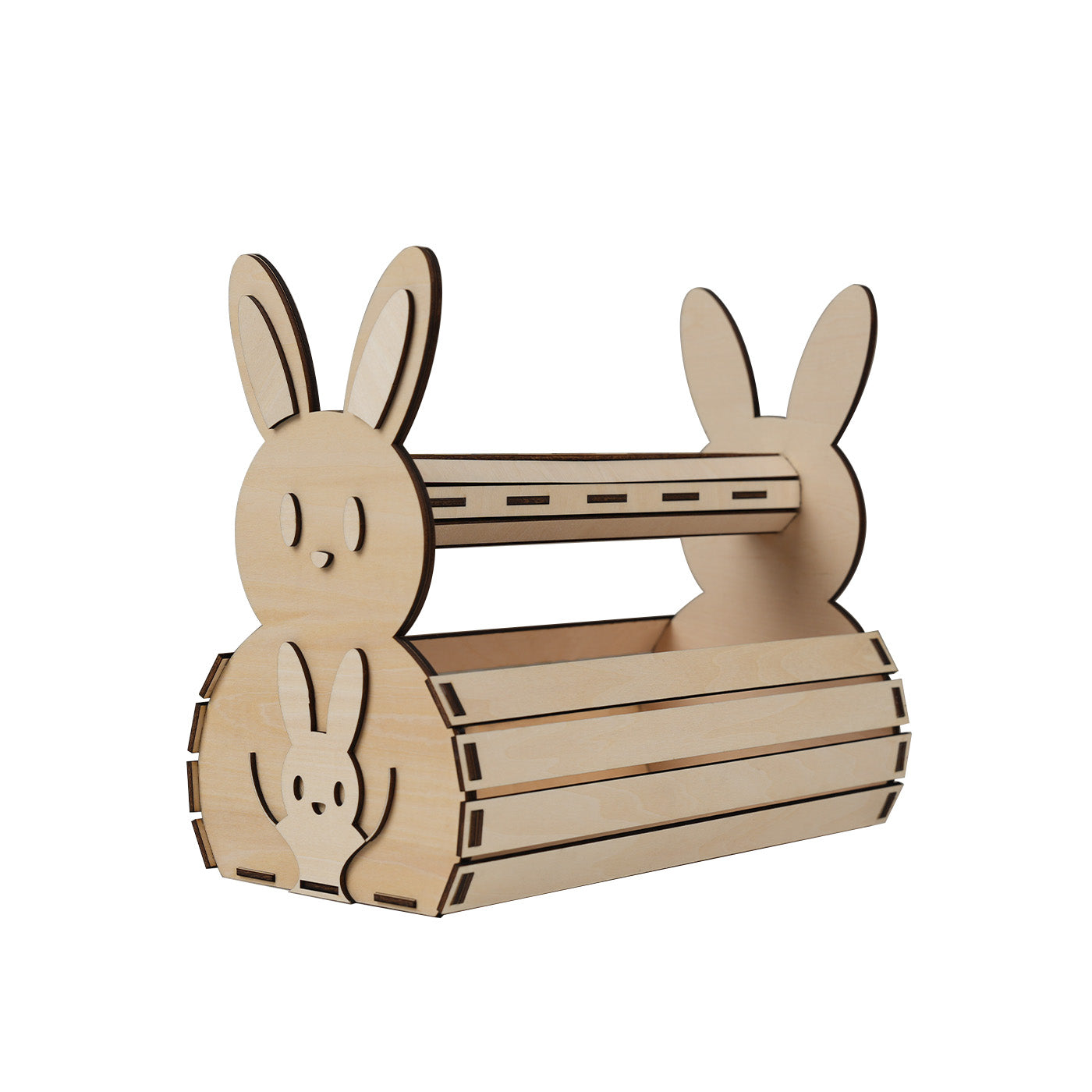 Easter Bunny Wooden basket