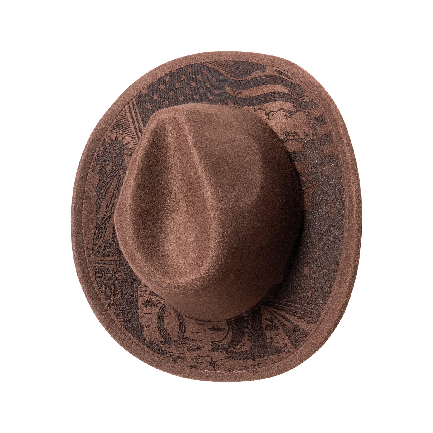 Stars and Stripes Hat Engraving