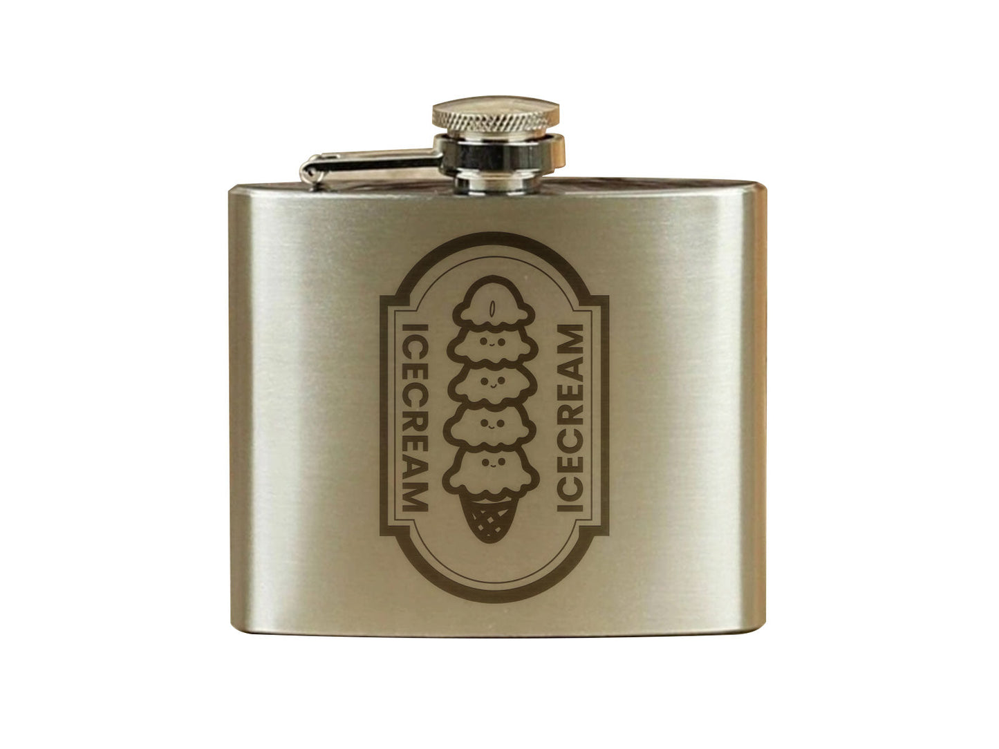 Engraved Stainless Steel Flask 01