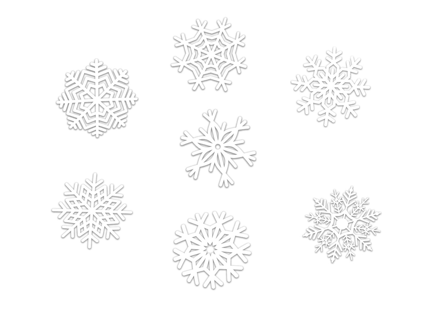 Christmas snowflake window decal 02