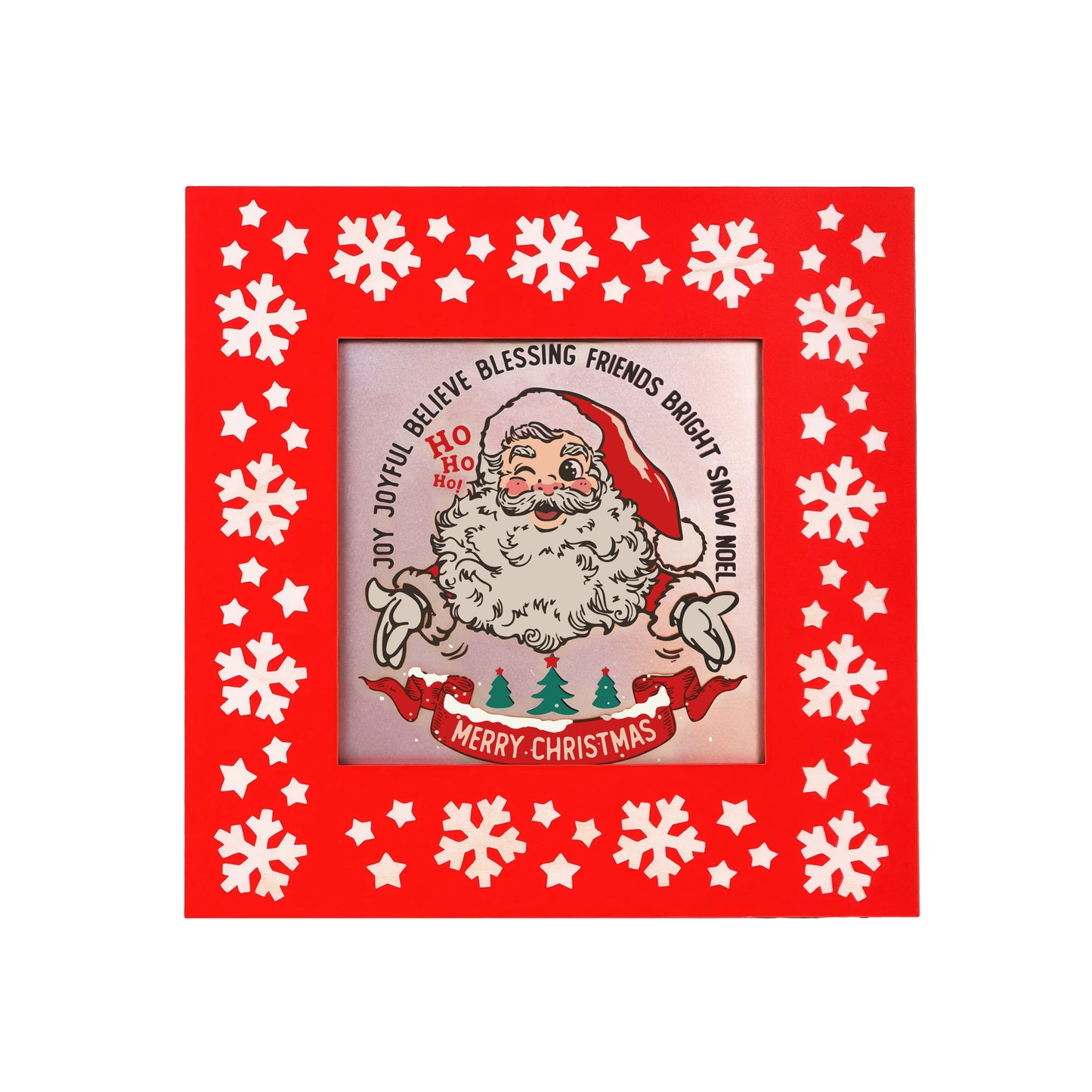 Snowflake Pattern Photo Frame