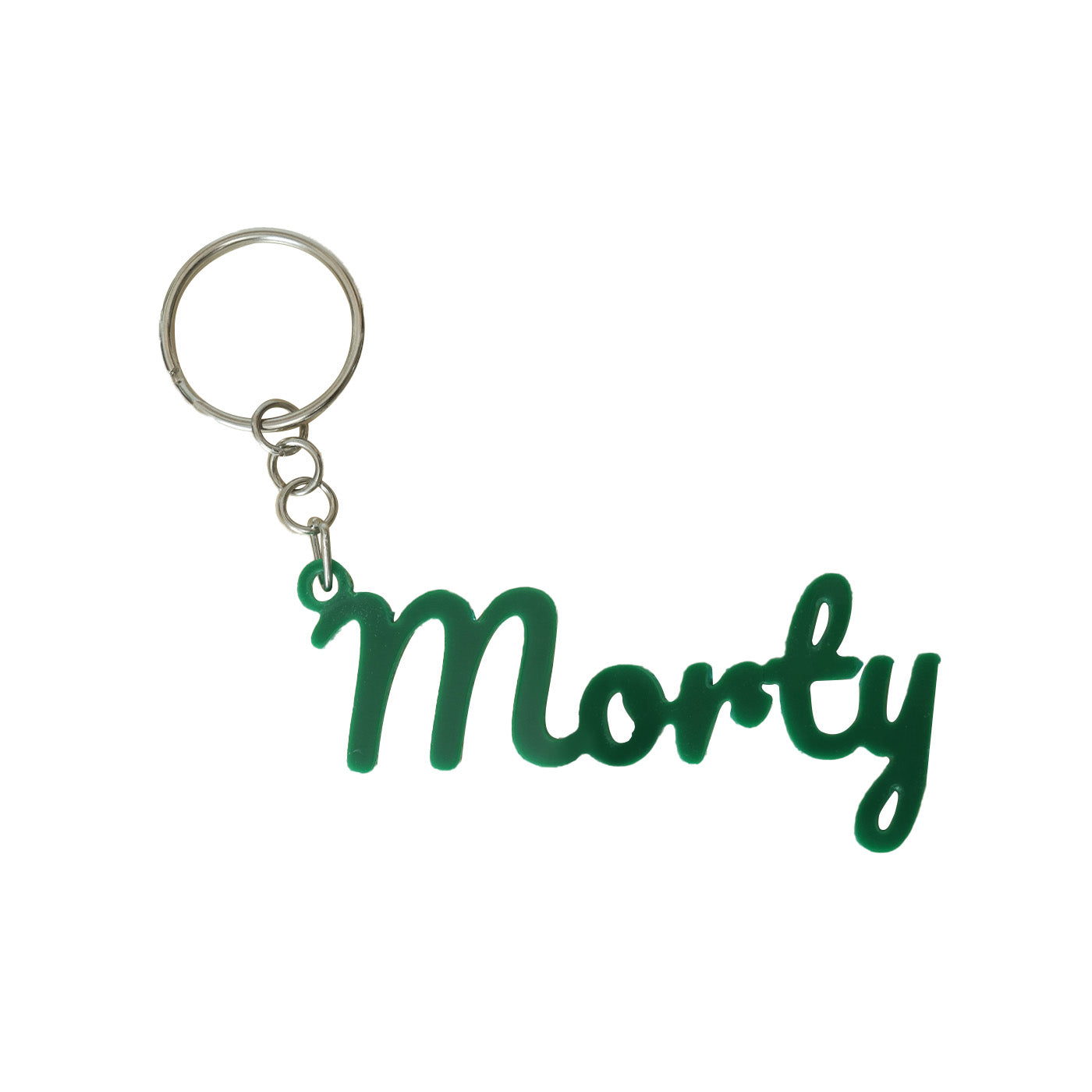 Green acrylic keychain
