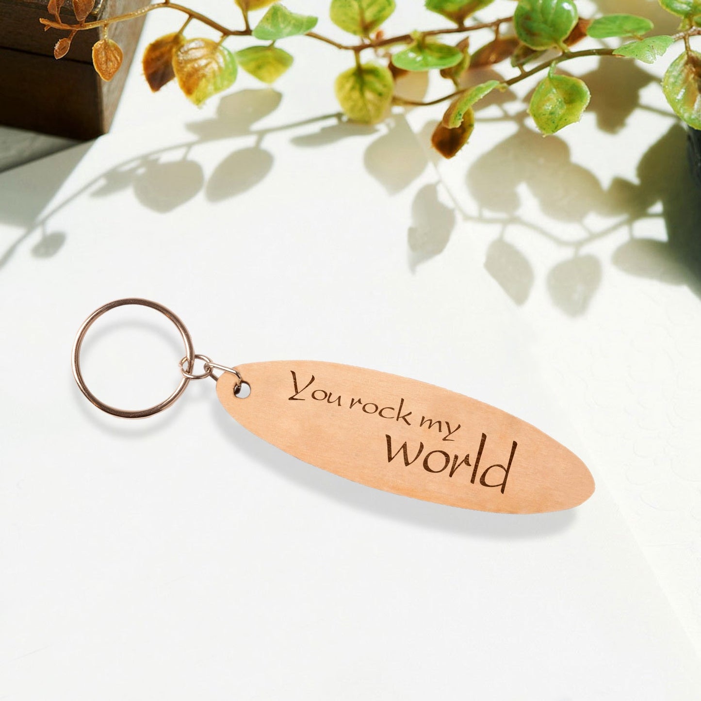 You Rock My World Keychain