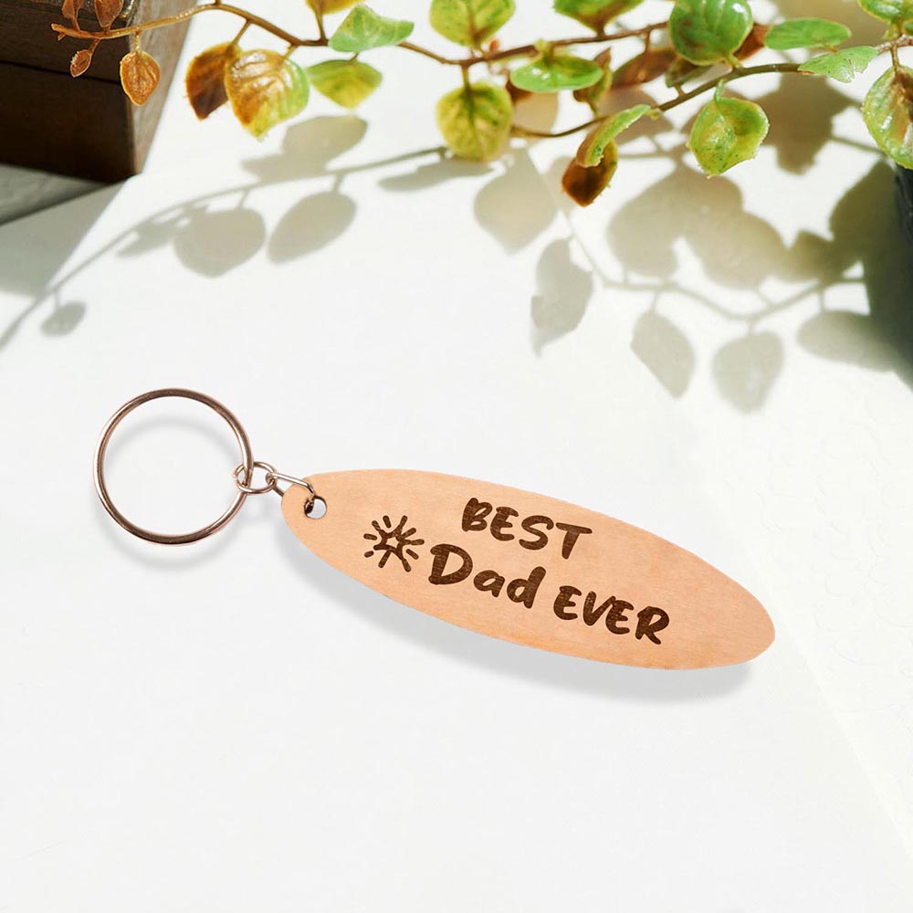 Best Dad Ever Keychain V1