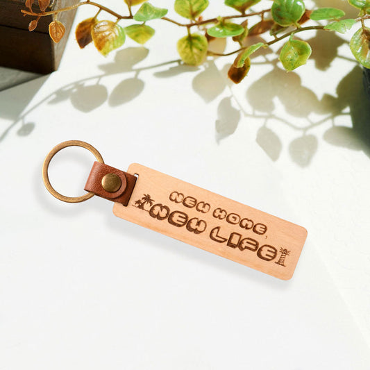 New Home New Life Keychain